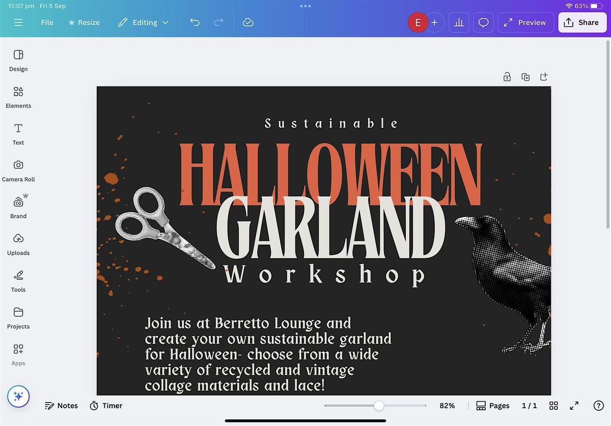 Sustainable Halloween Garland Workshop