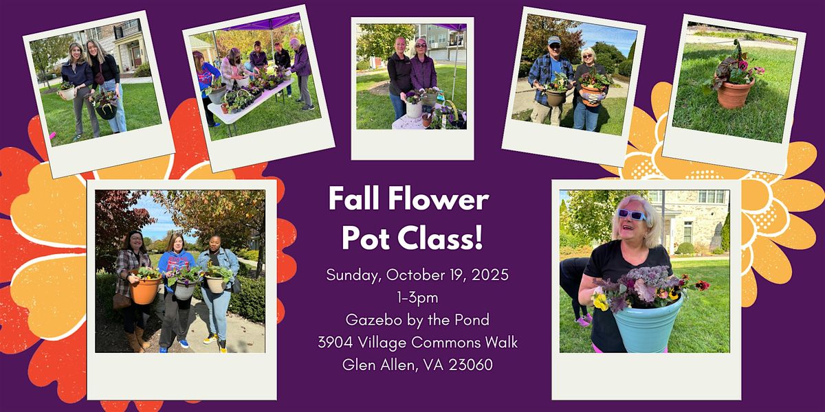 Fall Flower Class in West Broad Village