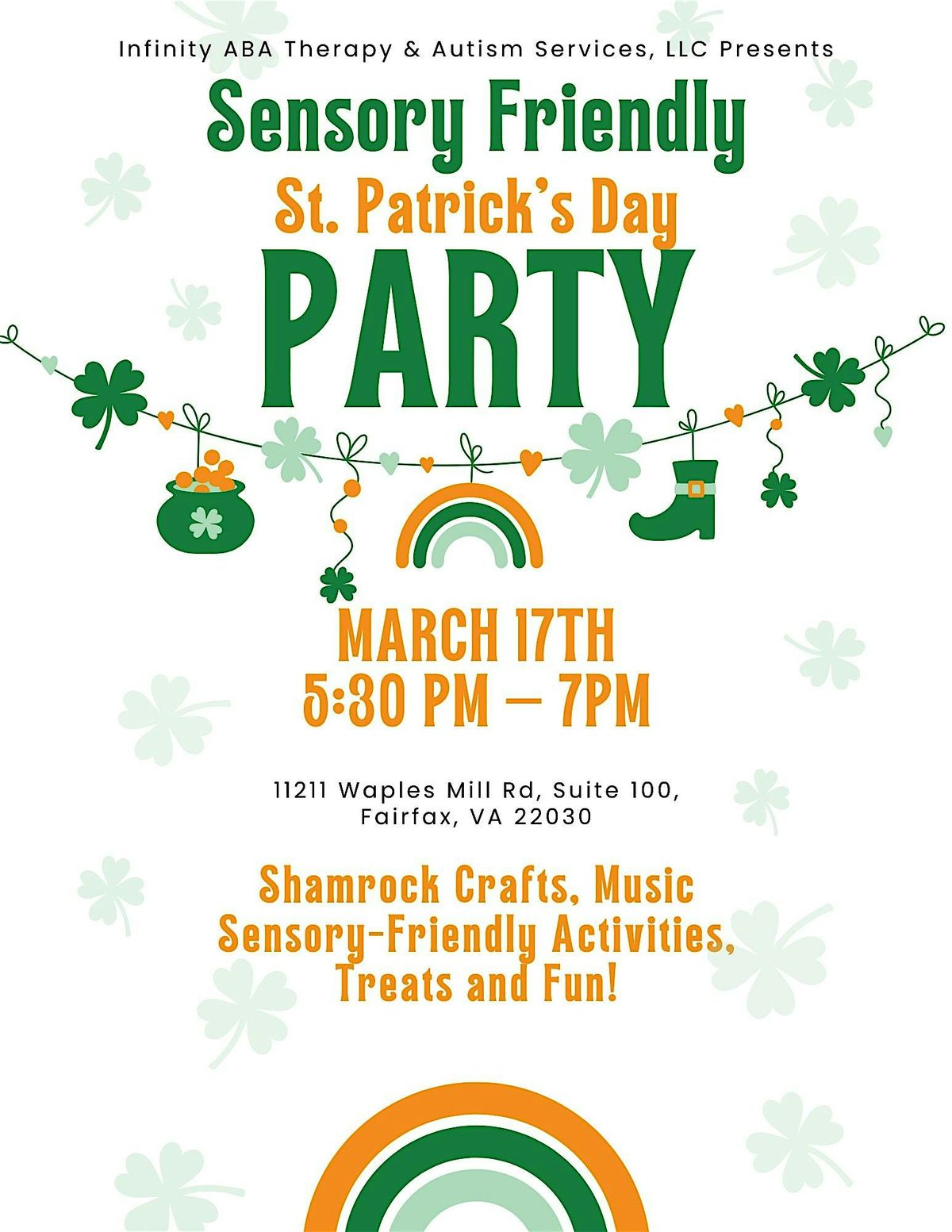 Sensory-Friendly St. Patrick\u2019s Day Party