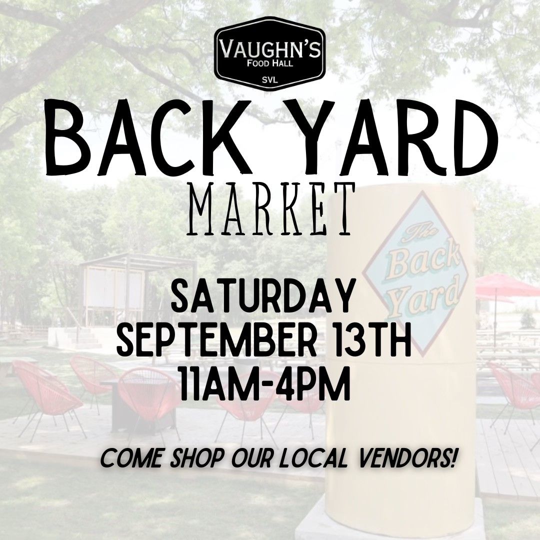 Backyard Vendor Market