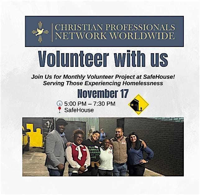 November Christian Professionals Network Volunteer With Us