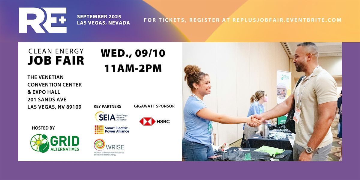 RE+ Vegas Clean Energy Job Fair