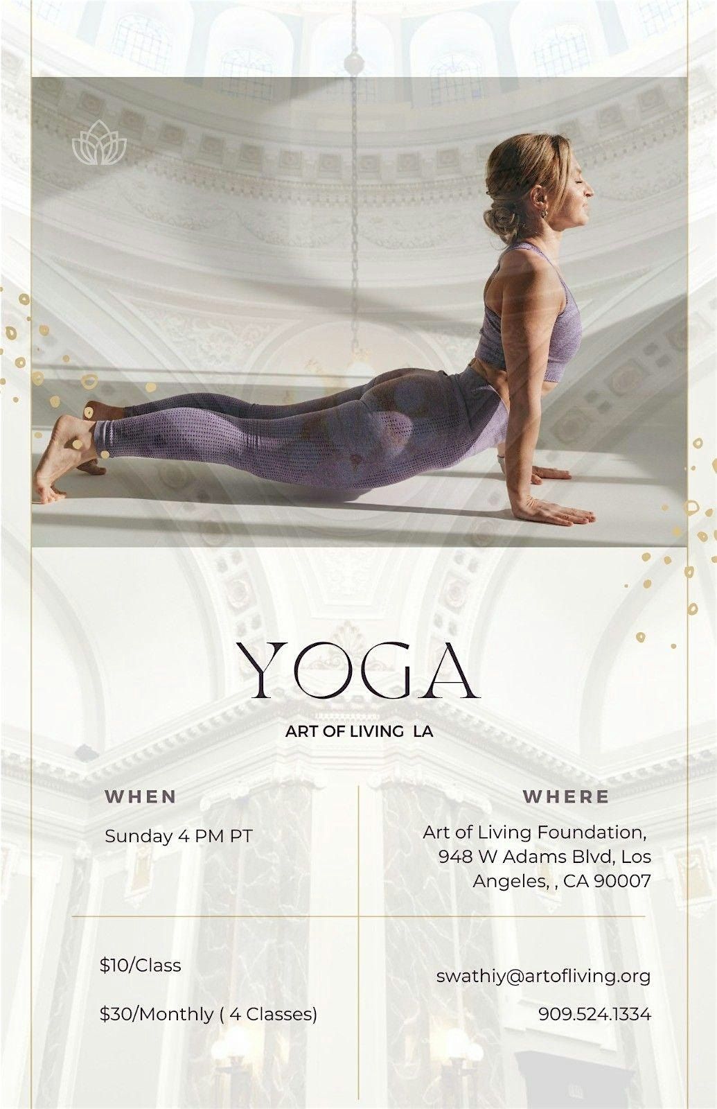 Yoga at Art of Living LA