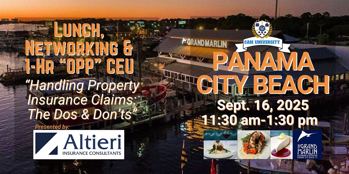 CAM U Panama City Beach Complimentary Lunch and 1-Hr CEU | The Grand Marlin