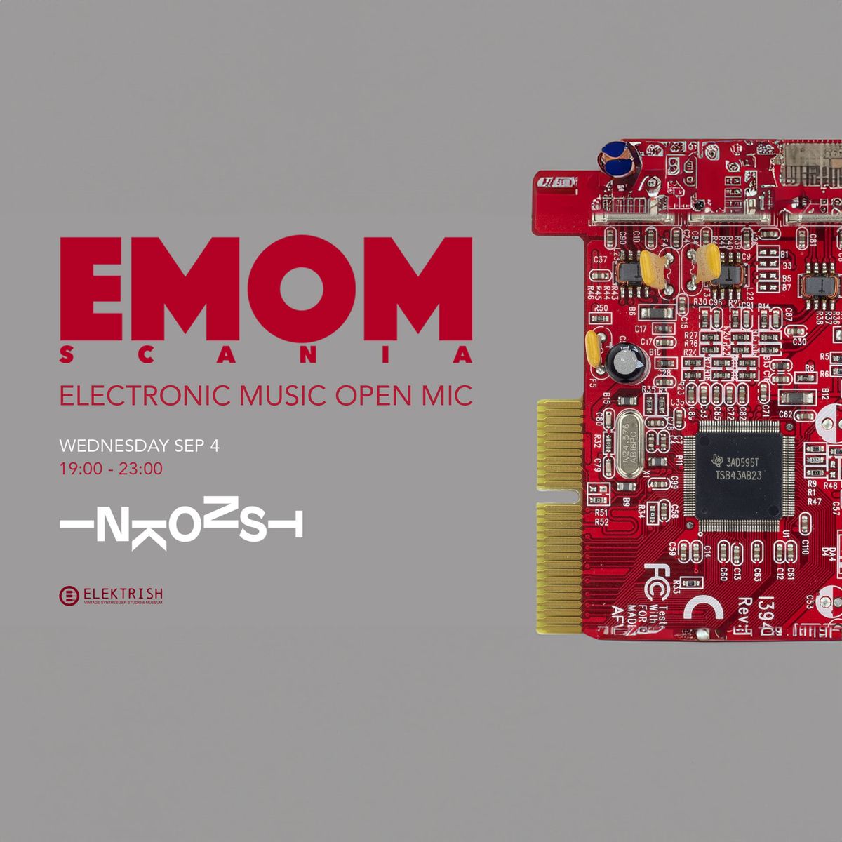 EMOM Scania \u2013 Electronic Music Open Mic | FREE ENTRY INKONST