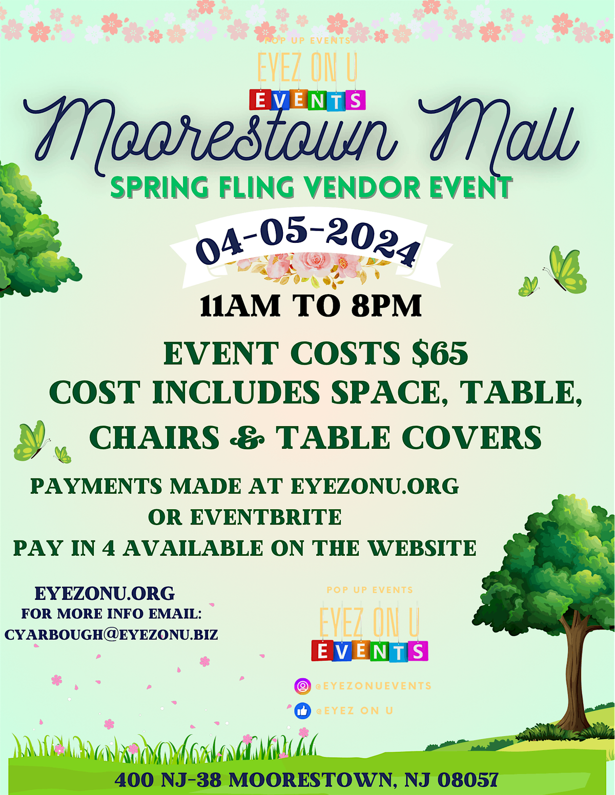 Moorestown Mall Spring Fling Vendor Event