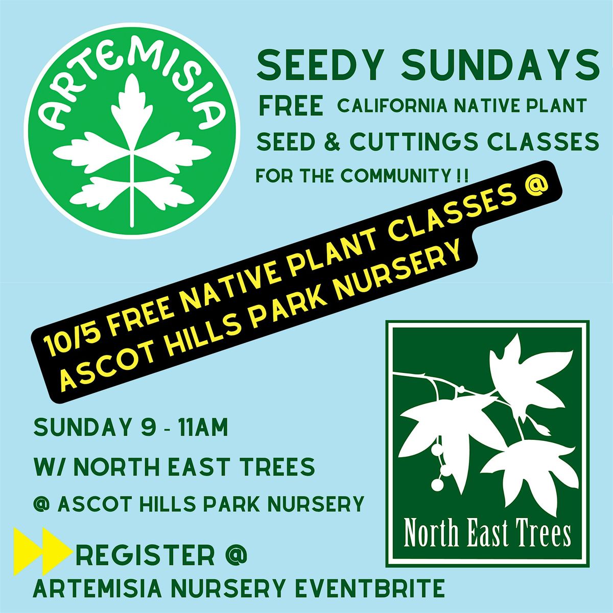 Native Plant & Seed Propogation Classes - FREE @ Ascot Hills Park