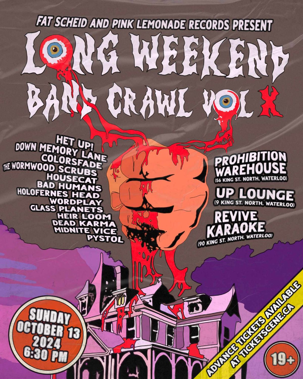 Long Weekend Band Crawl - Sunday, October 13th (Volume 10)