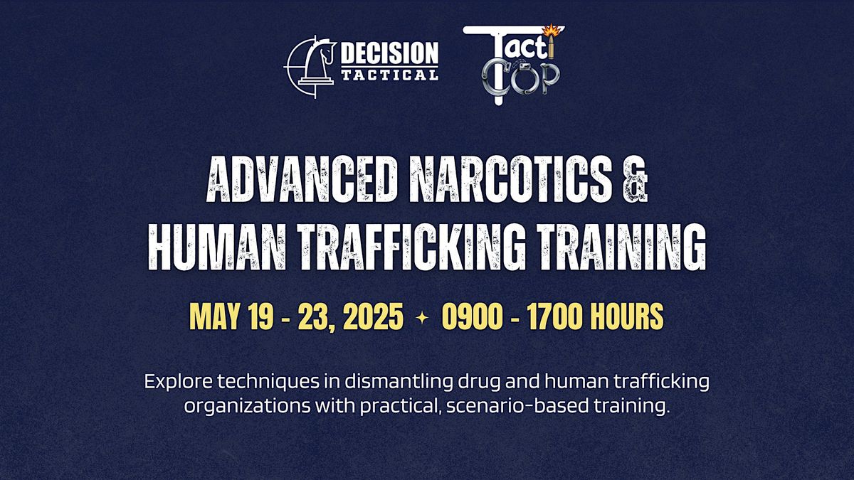 Tacticop Advanced Narcotics & Human Trafficking Training