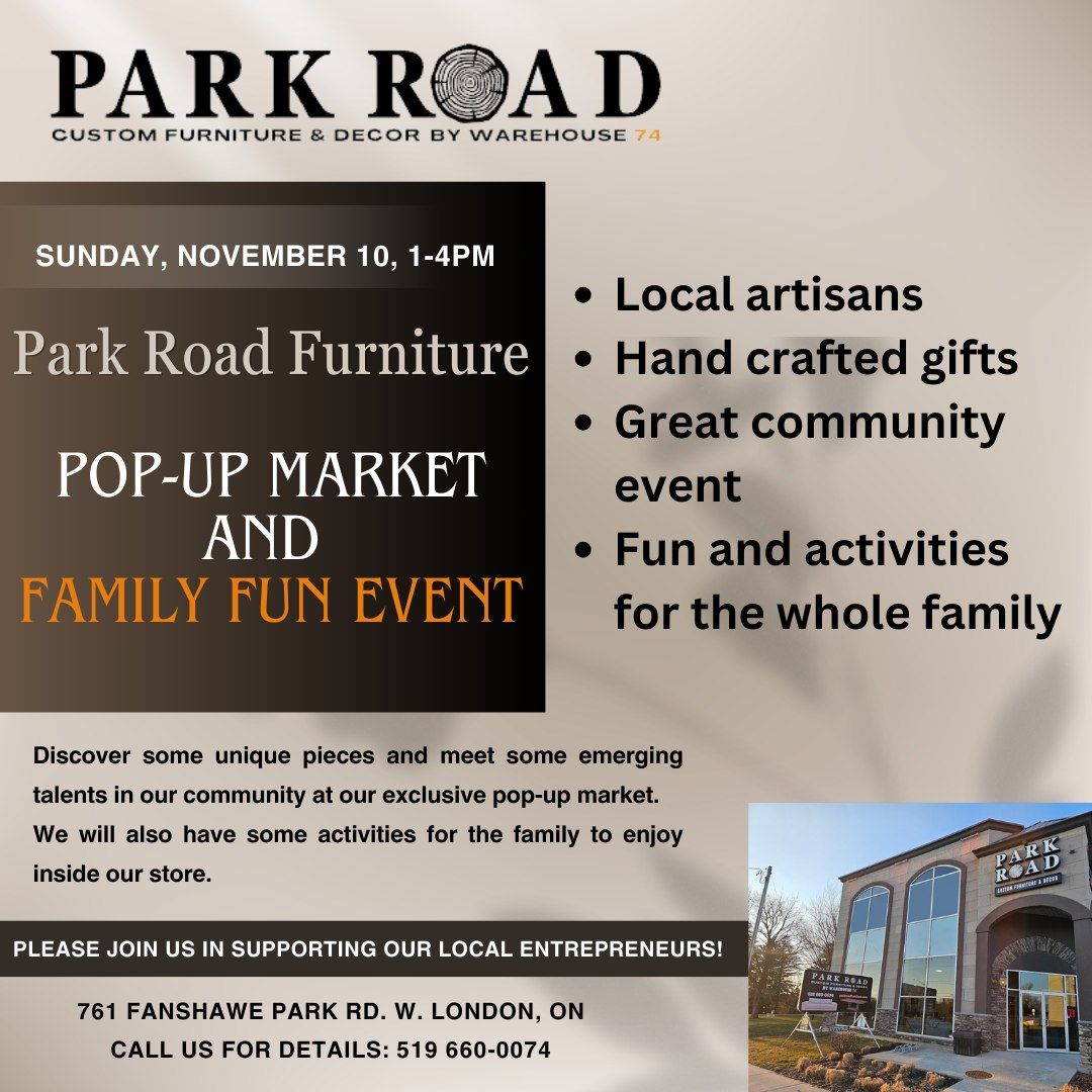 Fall Pop-Up Market and Family Fun Event- Park Road Furniture