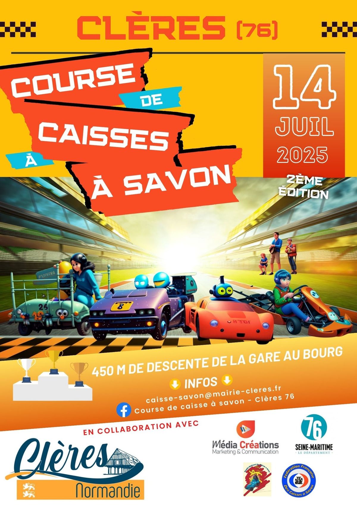 COURSE DE CAISSES A SAVON - CLERES 76