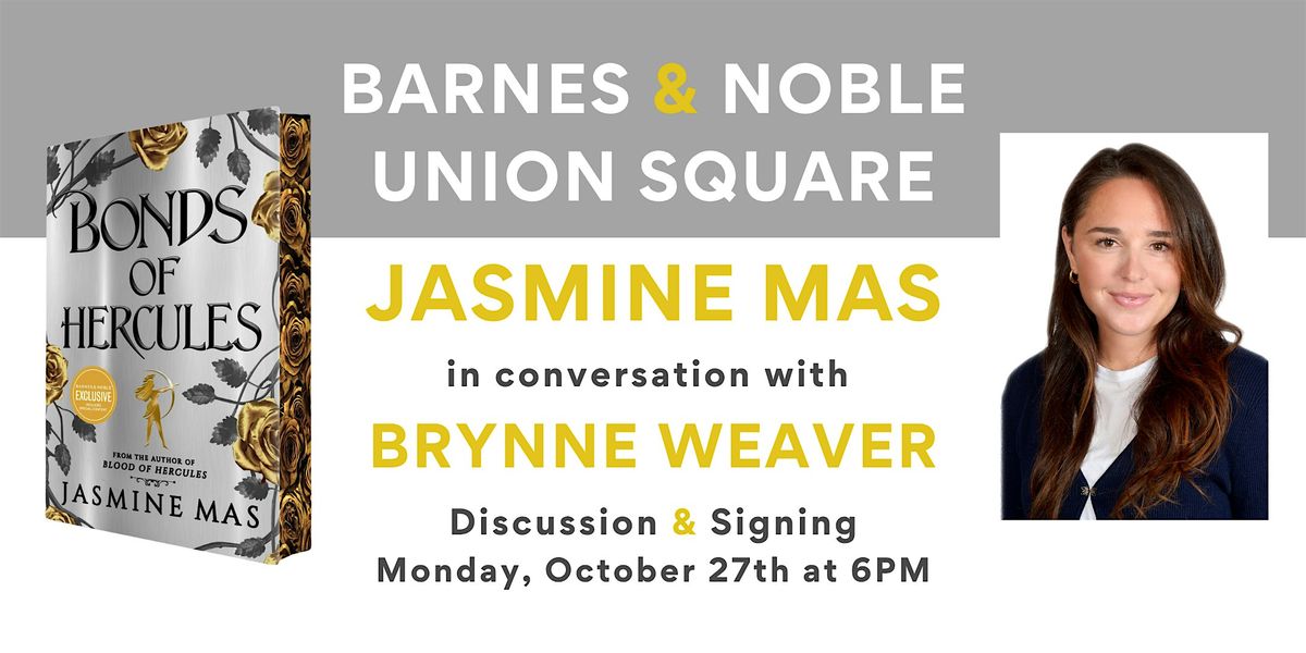 Jasmine Mas celebrates BONDS OF HERCULES at B&N Union Square