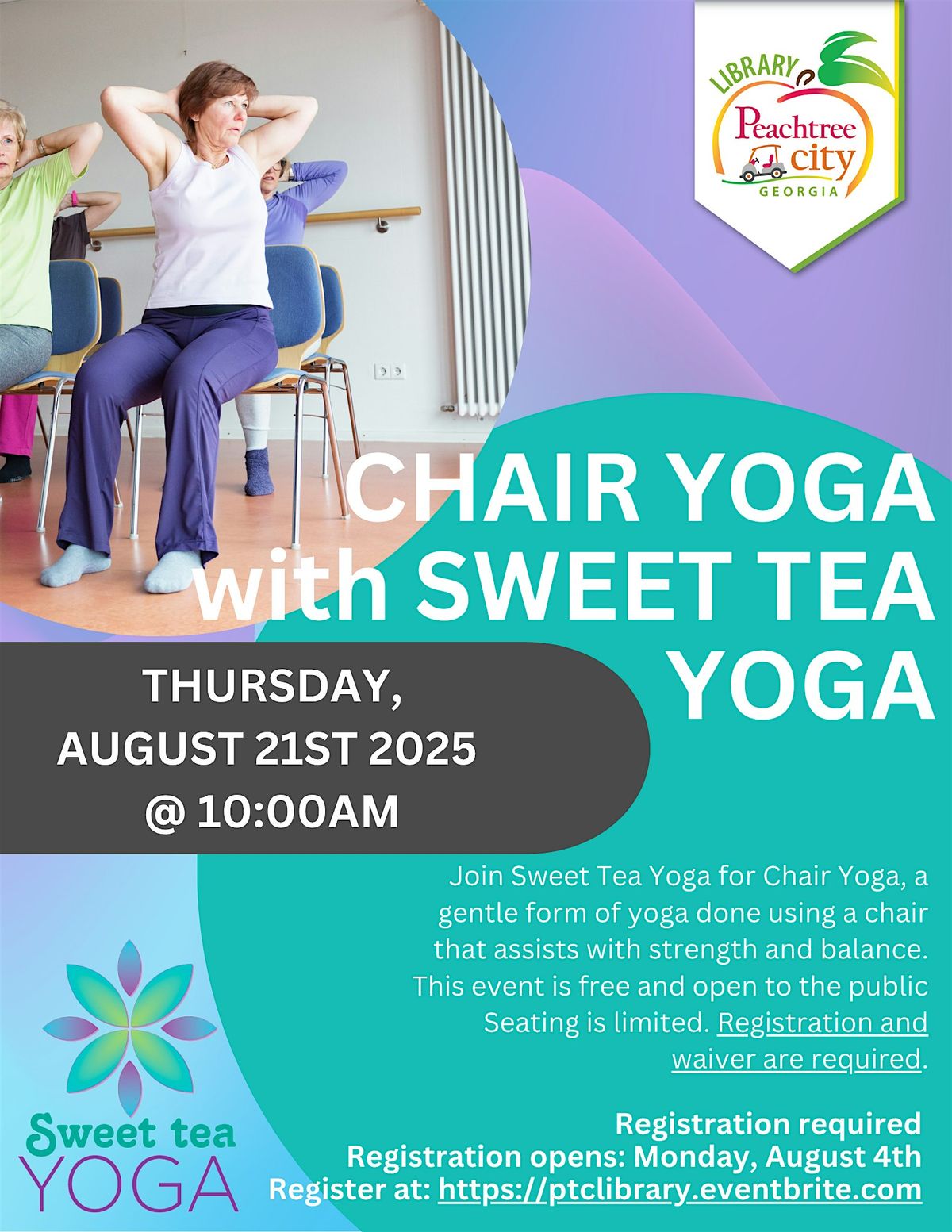 Chair Yoga with Sweet Tea Yoga - August 2025