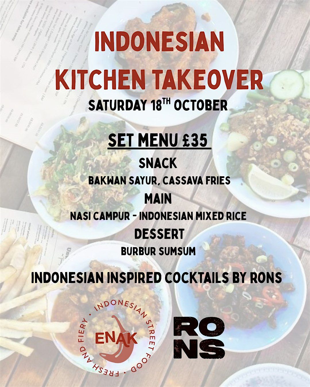 ENAK x RONS | Indonesian Kitchen Takeover