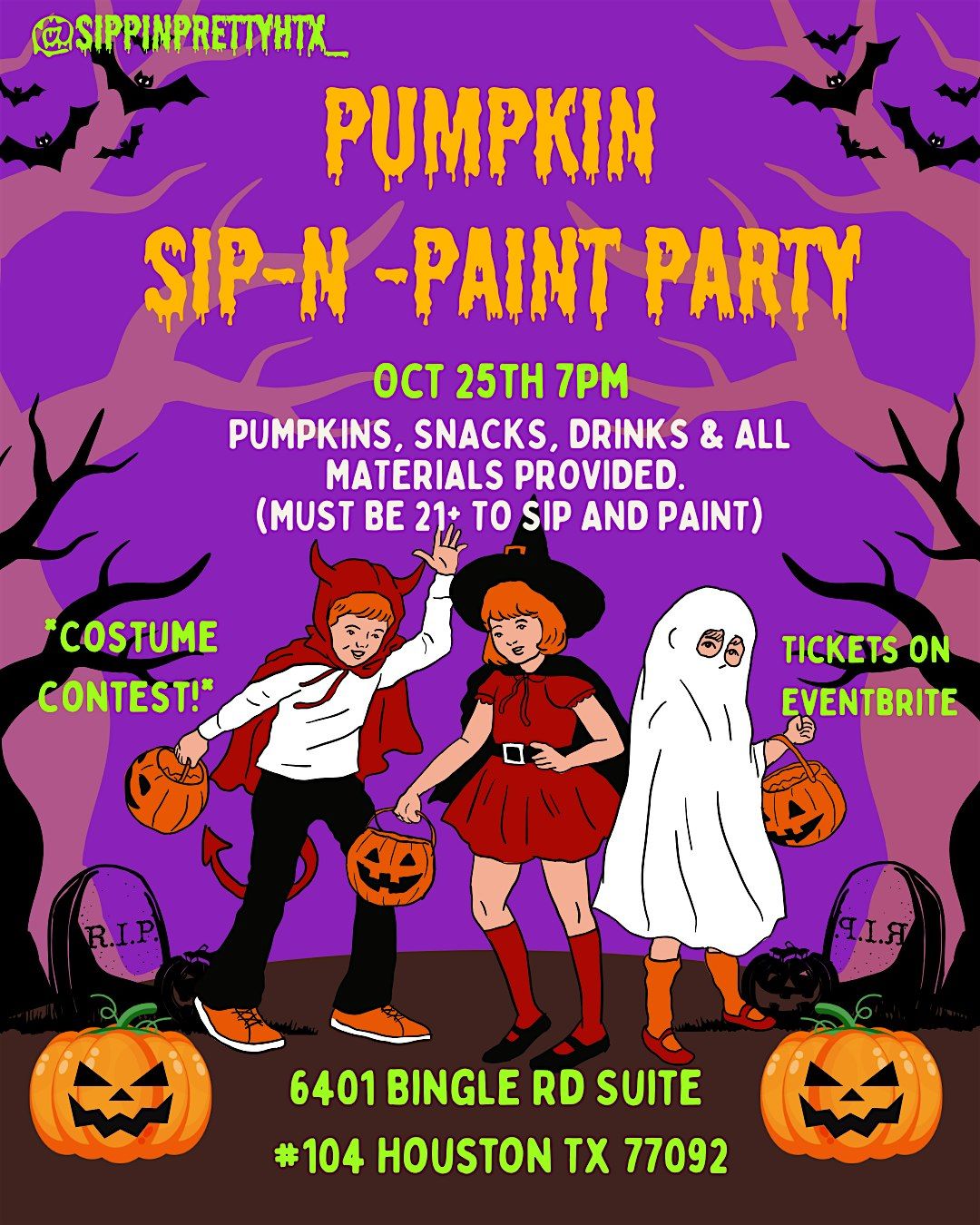 Pumpkin Sip-and-Paint Party