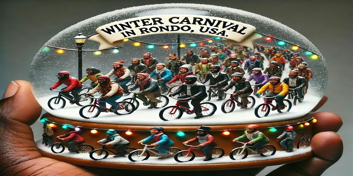 Winter Carnival Slow Snow Glow - What a sight-bikes & lights,dusk to night