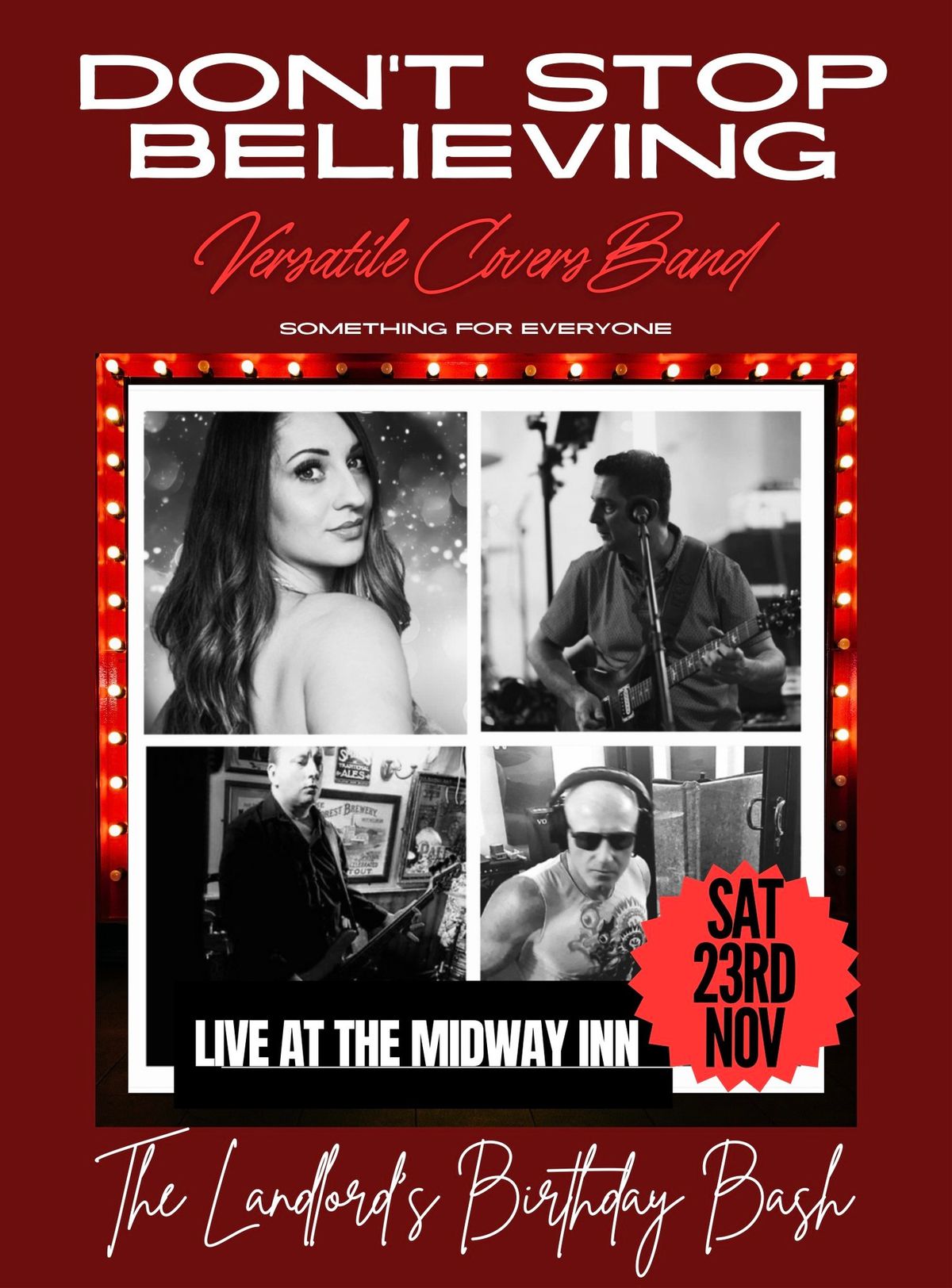 Don\u2019t stop believing BAND LIVE AT THE MIDWAY INN