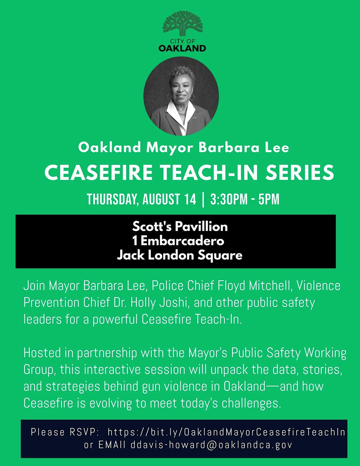 Mayor Lee's Ceasefire Teach-In
