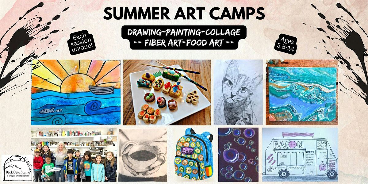 Summer Art Camp, Session 2-- in Hidden Springs\/Boise--Ages 5.5-`14.