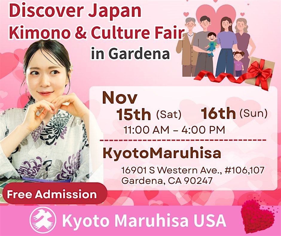 Discover Japan \u2013 Kimono & Culture Fair in Gardena (Nov 15th-16th)