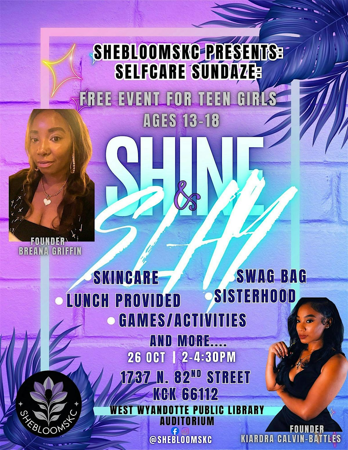 Shine & Slay Teen Workshop Event