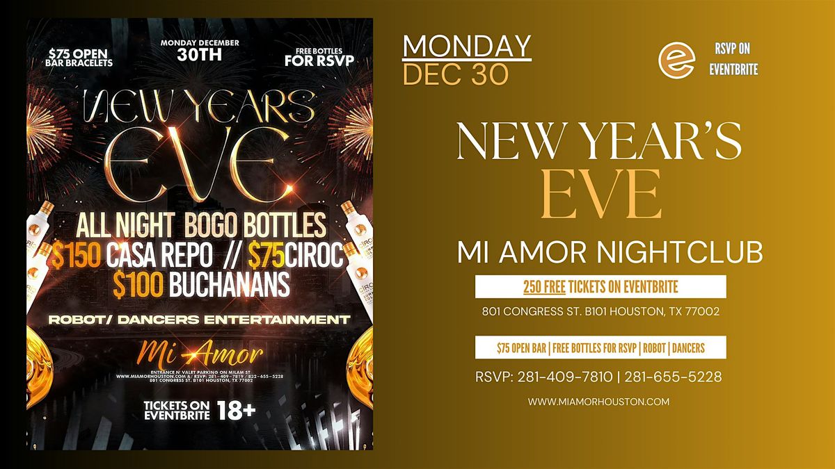 New Year's Eve (Eve) Party at Mi Amor Nightclub