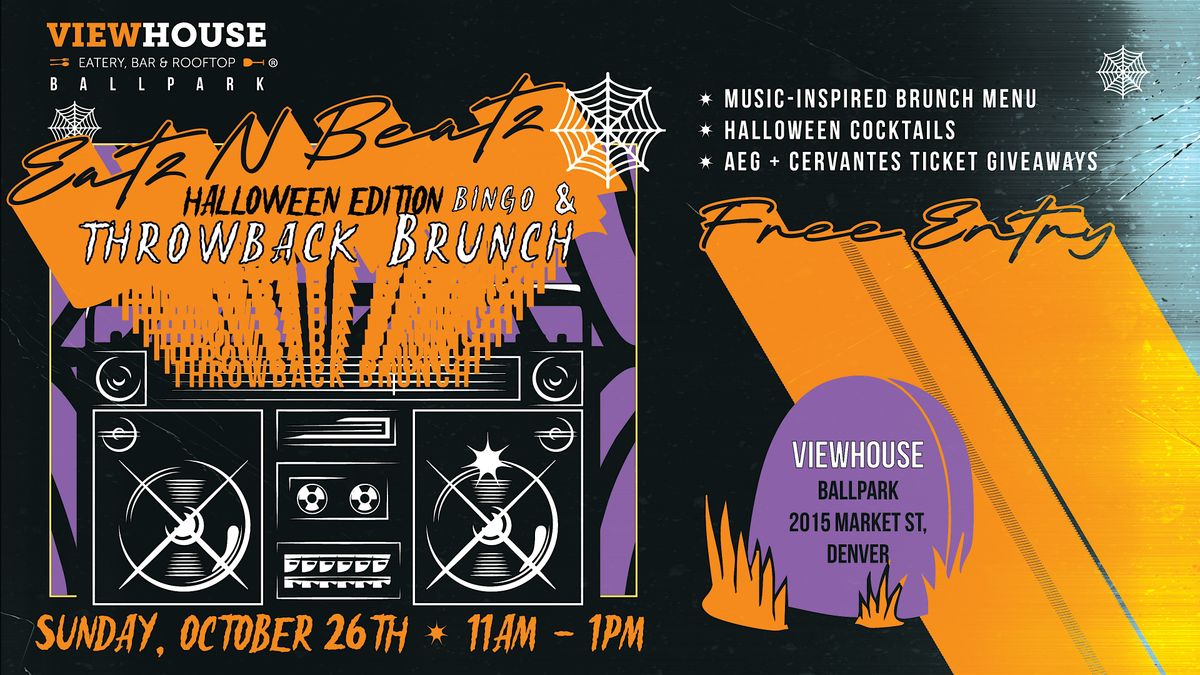 Throwback Music Bingo - HALLOWEEN EDITION