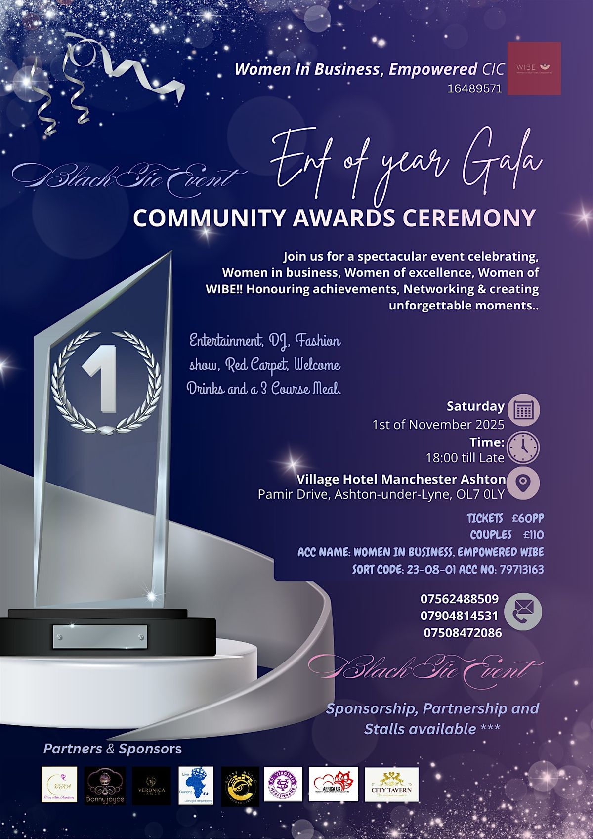 Women In Business, Empowered End of year Gala and Community Awards Ceremony