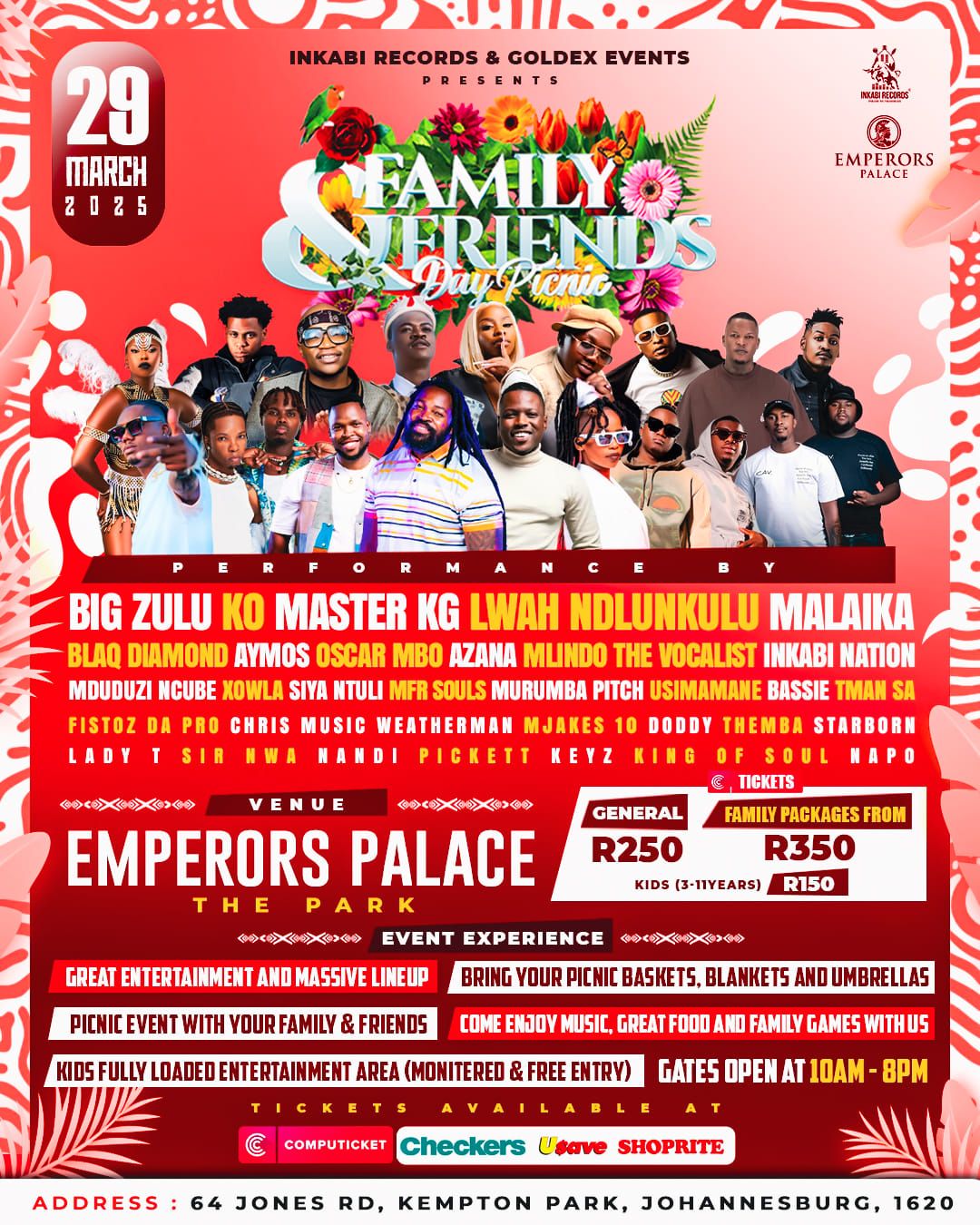 Family and Friends Day Picnic (Emperors Palace - Kempton Park)