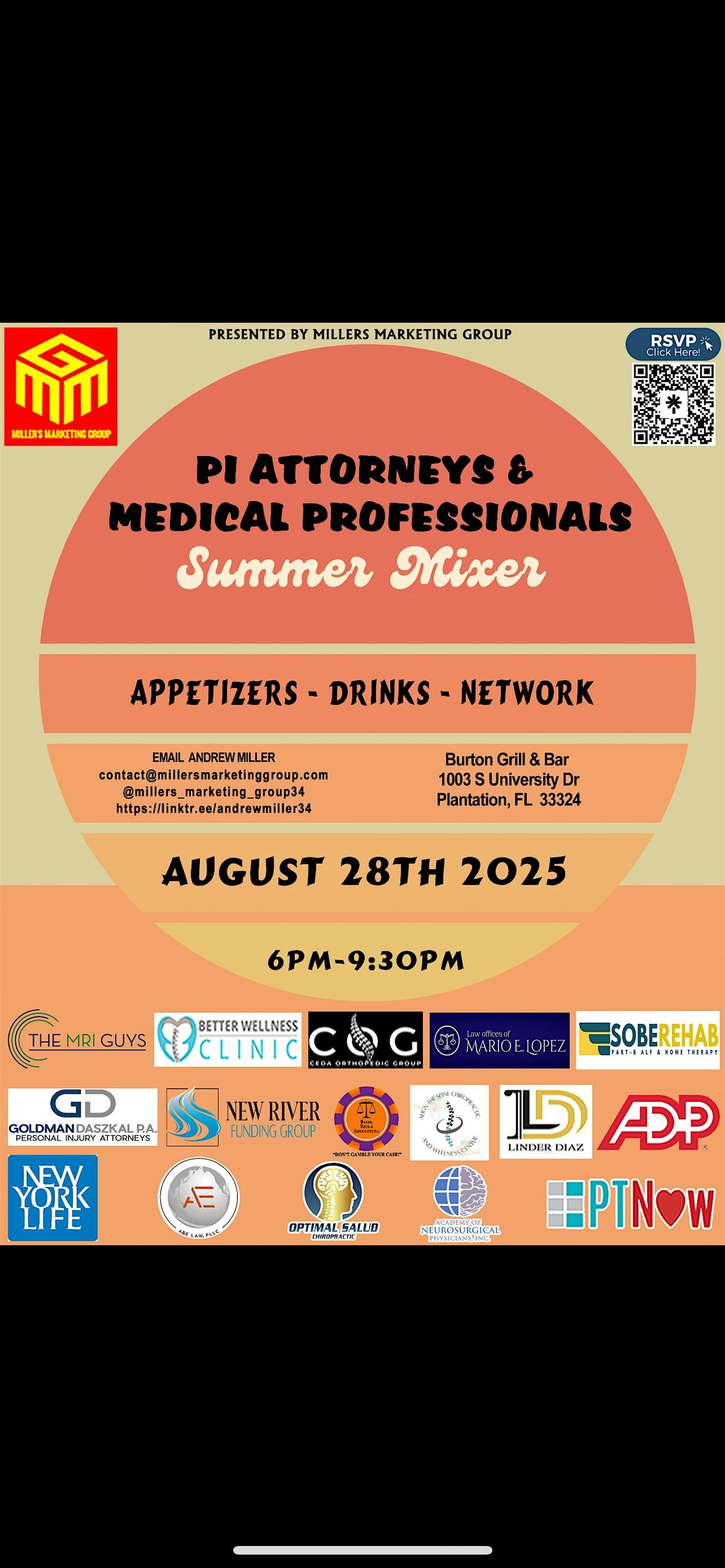 PI Attorneys & Medical Professionals Summer Mixer