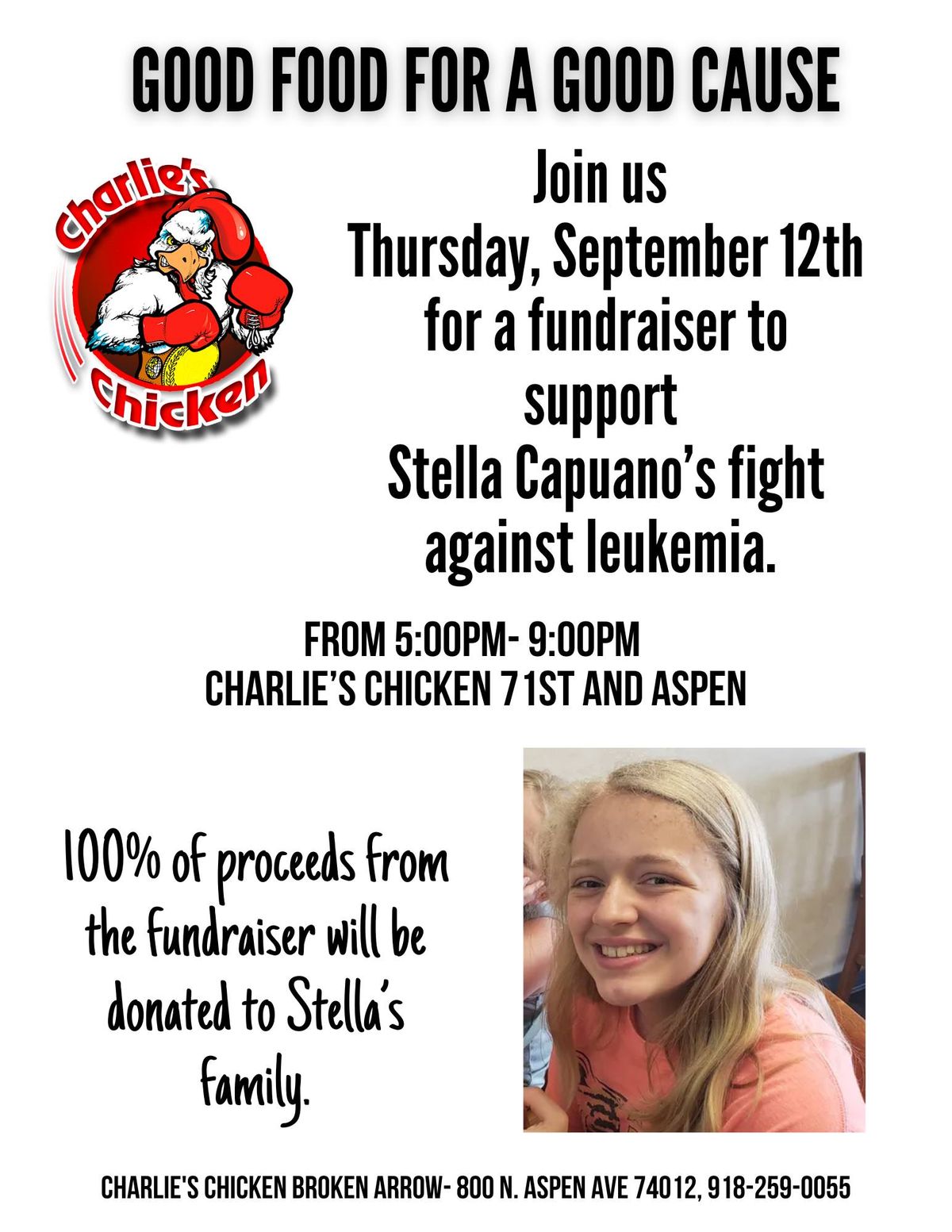 Stella's Fight Against Leukemia Fundraiser