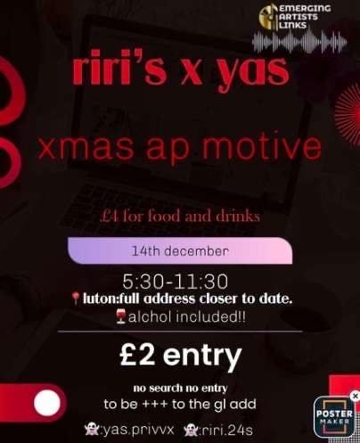 Emerging Artists Links Presents - Yas  Xmas Ap Motive