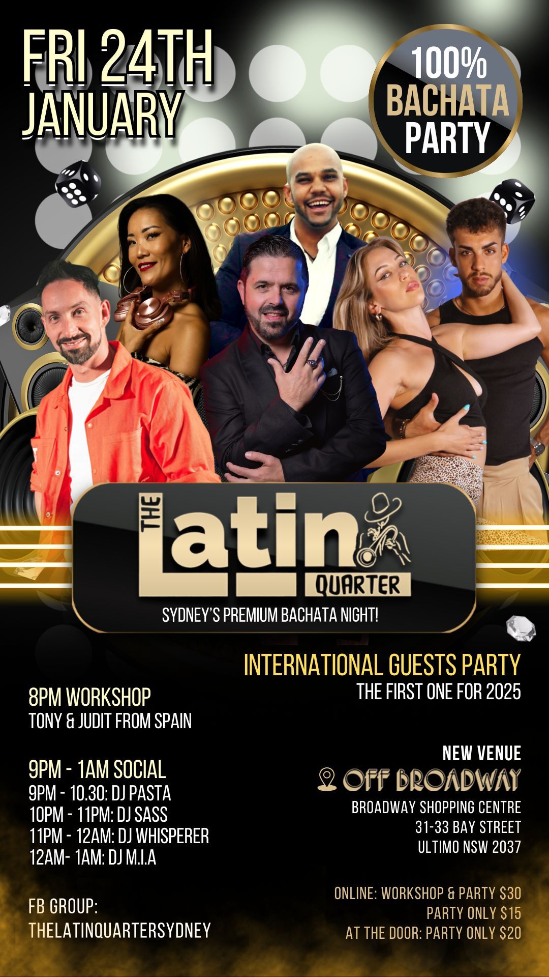 The Latin Quarter International Party - Fri 24th Jan - 100% Bachata