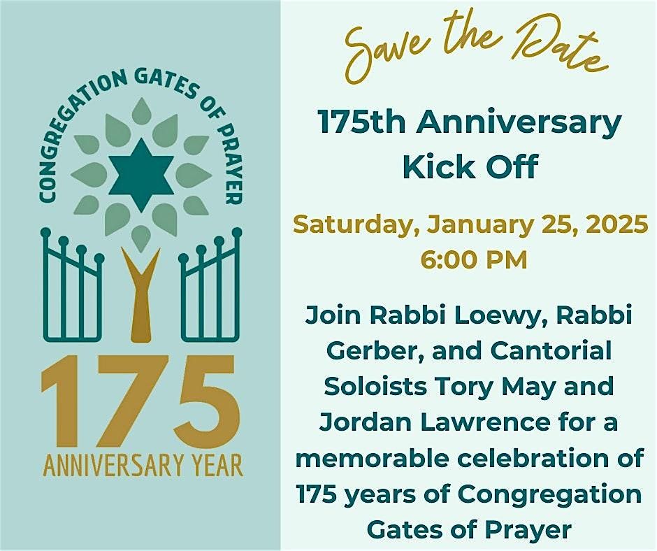 175th Anniversary Kick Off