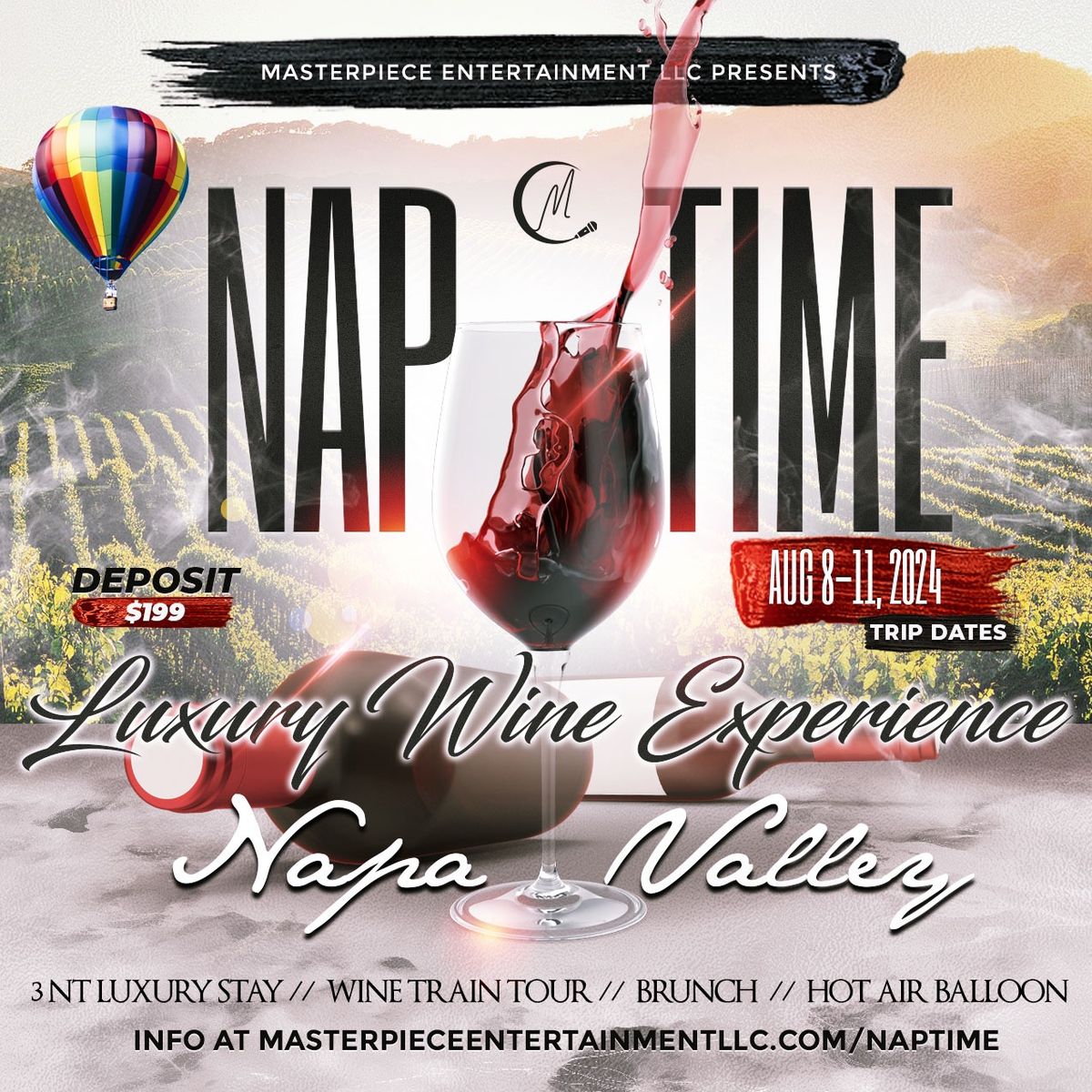 NAP TIME: A Luxury Wine Tasting Experience 