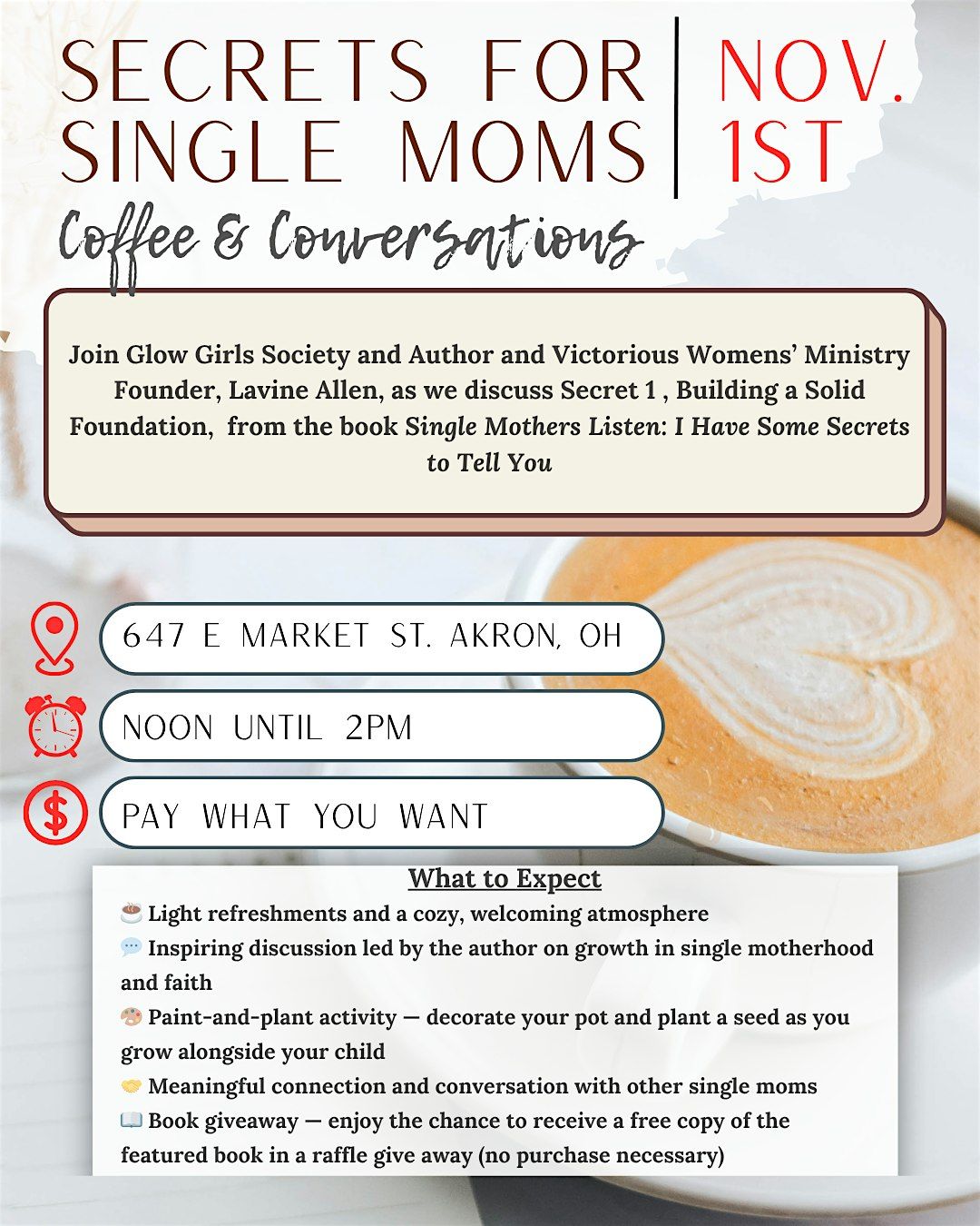 Coffee & Conversations: Secrets for Single Moms