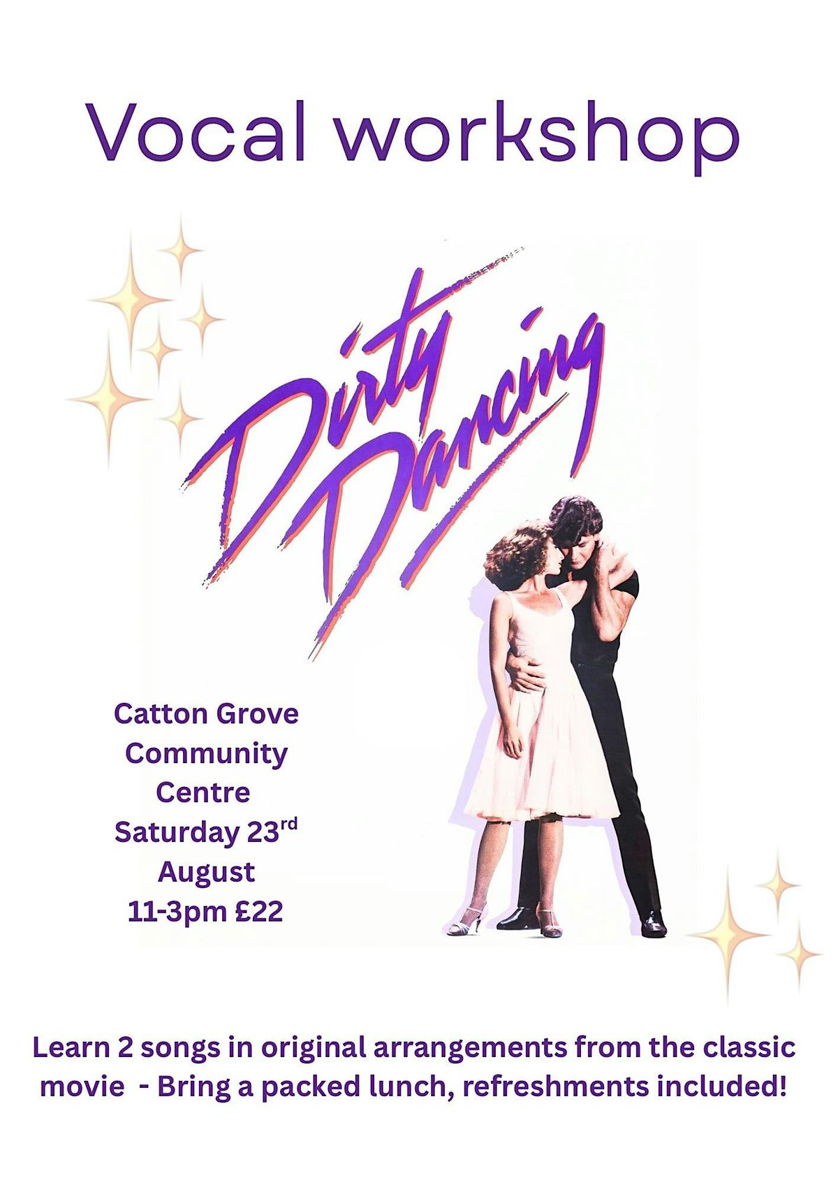 Dirty Dancing Vocal Workshop