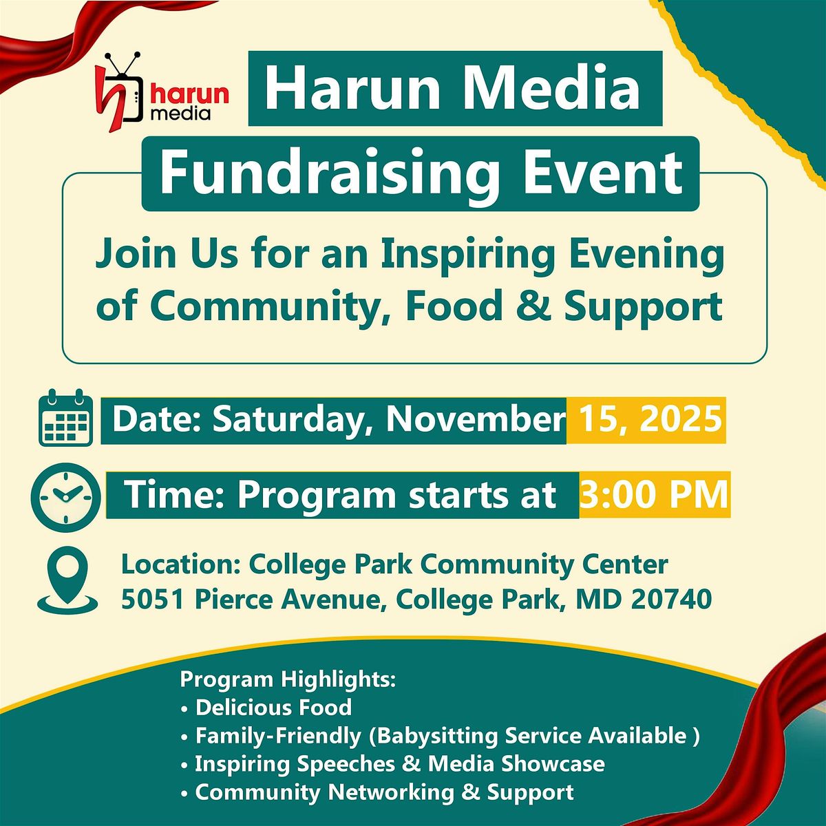 Harun Media Fundraising Event