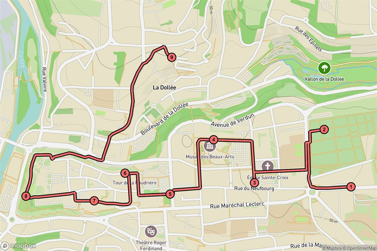 Saint-L\u00f4 Audio Tour: Echoes of History in La Dollee et l'Enclos