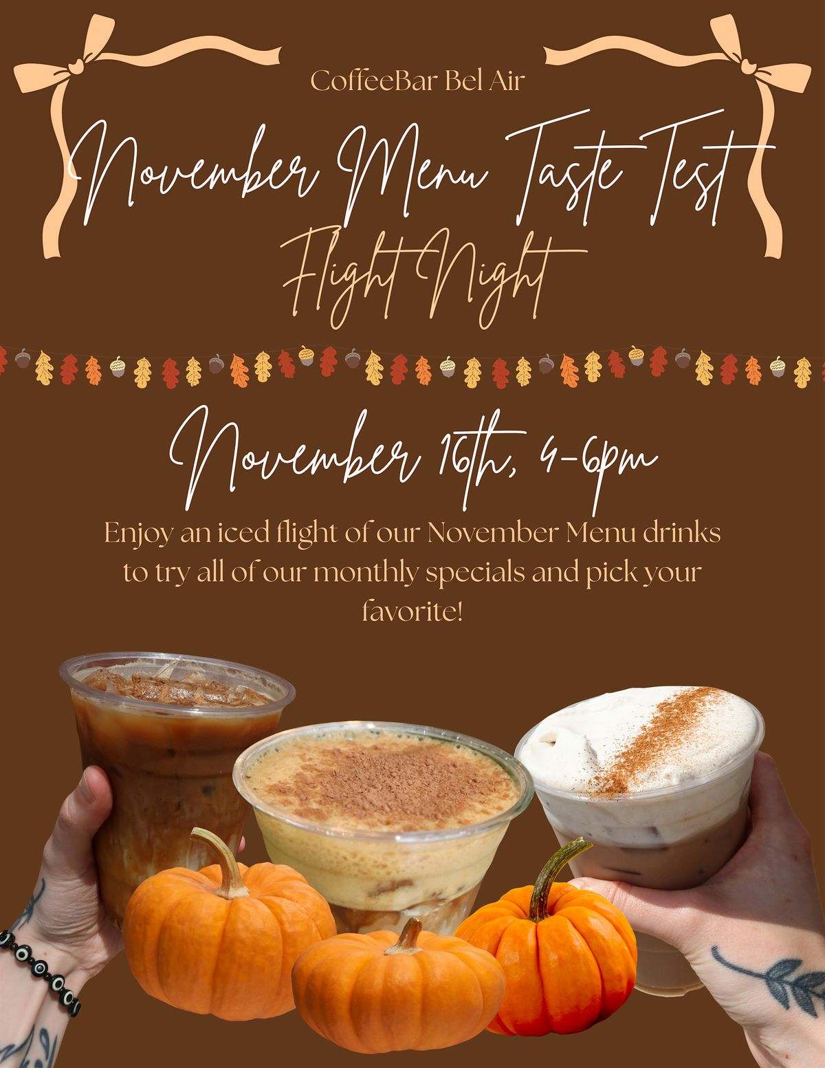 November Menu Flight Night