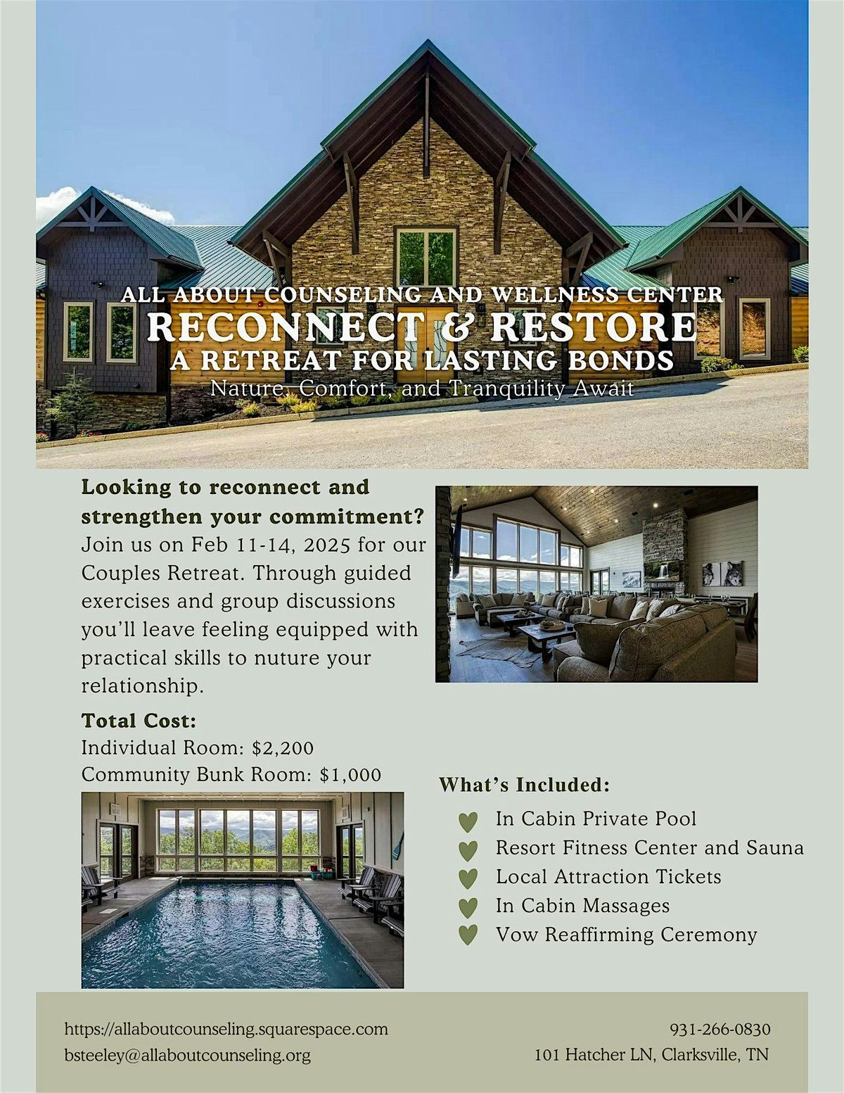 Couple's Retreat: An Opportunity to Reconnect and Restore Your Bond