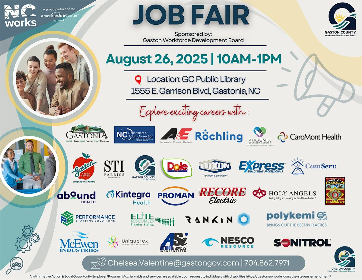 Gaston WDB Job Fair- 8\/26