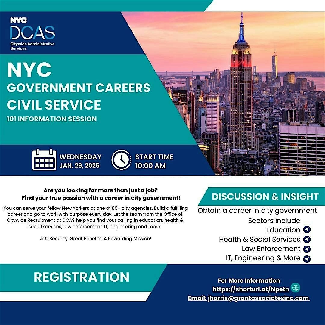 DCAS Government Civil Service Info Session