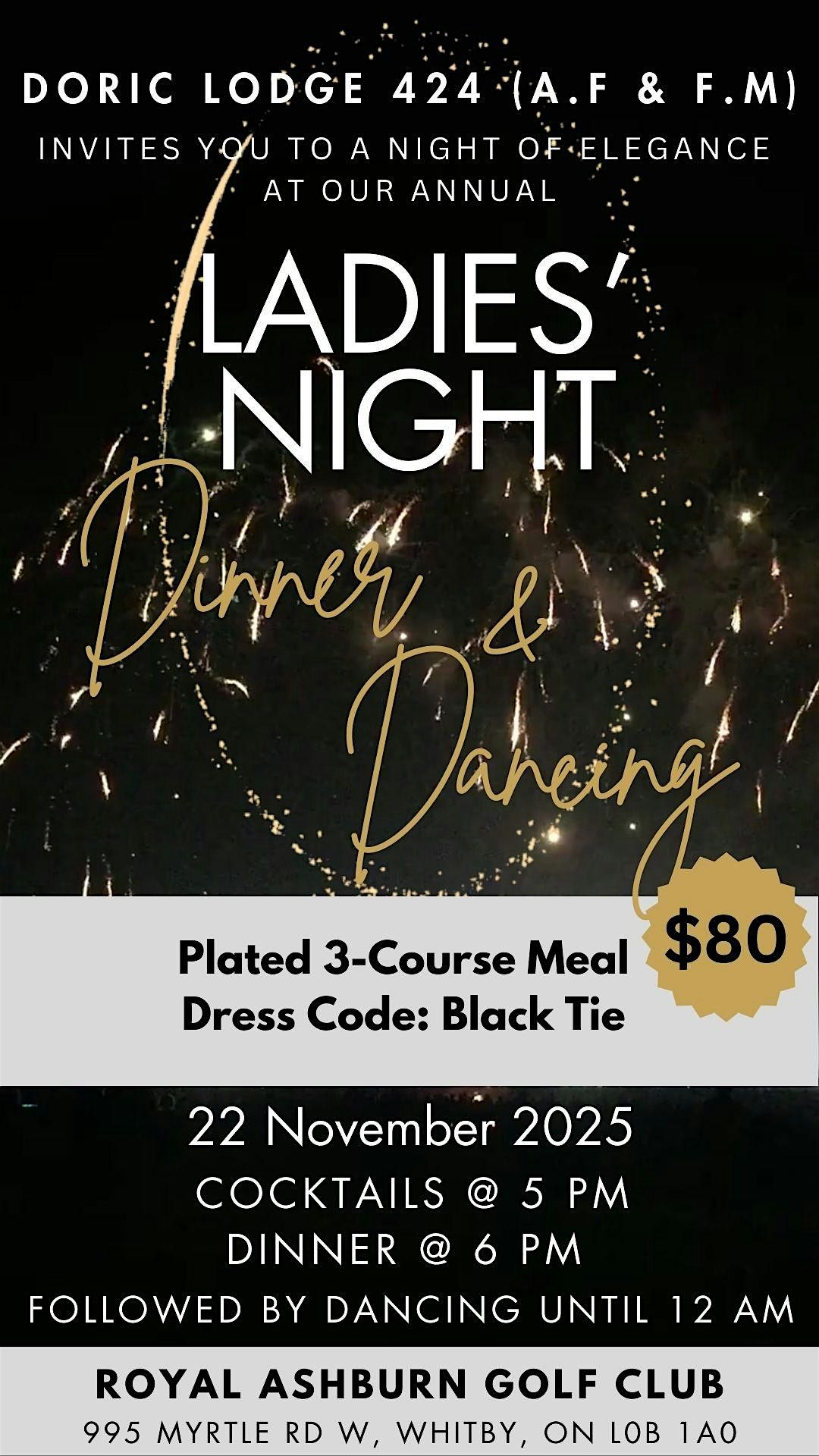 Doric Lodge No. 424 (A.F. & A.M) - Annual Ladies' Night