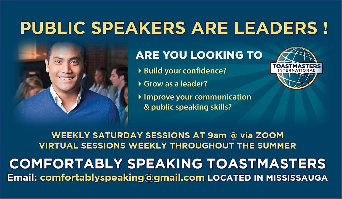 Public Speaking & Leadership Program @ Comfortably Speaking Toastmasters