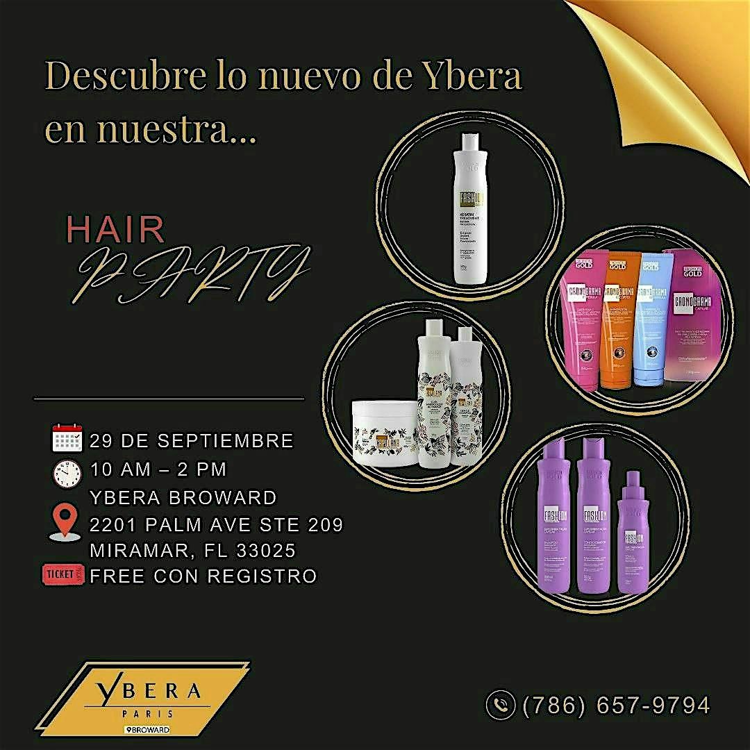 Hair Party Ybera \u2013 Innovaciones & T\u00e9cnica para Estilistas