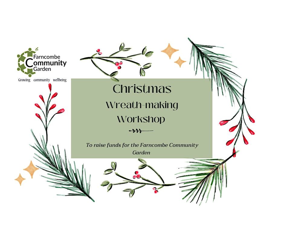 Christmas wreath-making workshop charity fundraiser