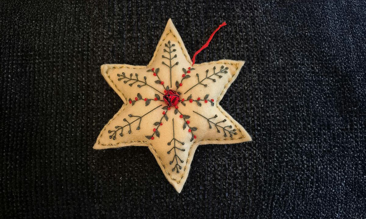 Nordic Star Tree Decoration: Christmas Sewing Workshop