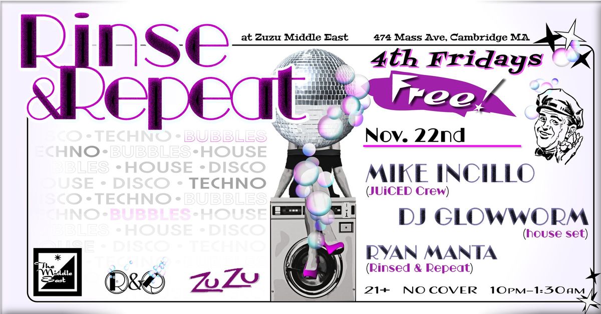 R&R: A Night of House Music & Bubbles w\/ Mike Incillo, DJ Glowworm, Ryan Manta