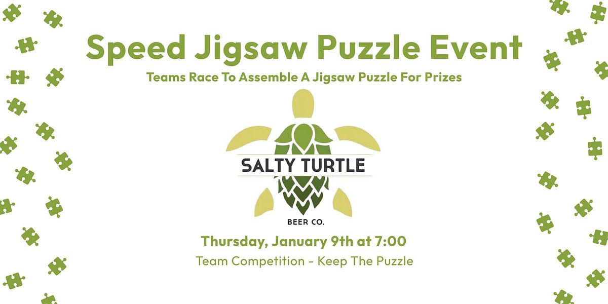 Speed Jigsaw Puzzling at Salty Turtle Beer Co.